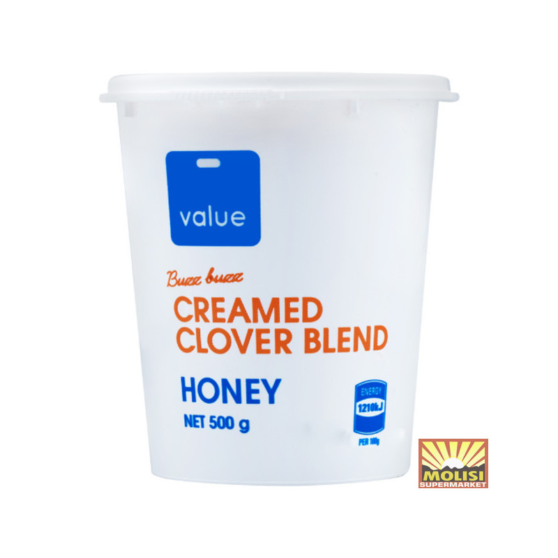 Value Creamed Clover Blend Honey 500g Molisi Supermarket